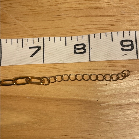 paper clip chain bracelet, Gold Chain stainless steel - Picture 4 of 5